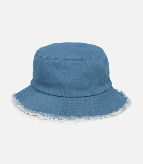 Distressed Denim Bucket Hat